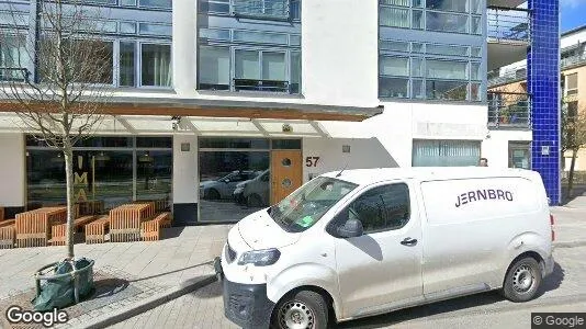 Lägenheter till salu i Hammarbyhamnen - Bild från Google Street View