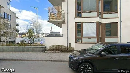 Bostadsrätter till salu i Hammarbyhamnen - Bild från Google Street View