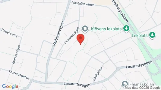 Lägenheter att hyra i Falkenberg - kort over placeringen