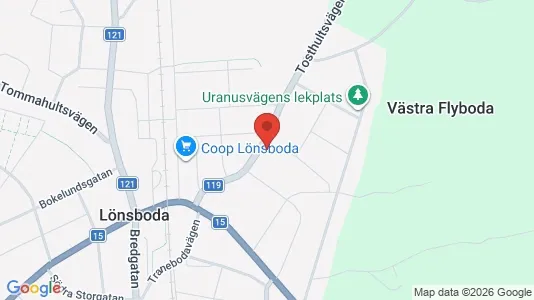 Lägenheter att hyra i Osby - kort over placeringen