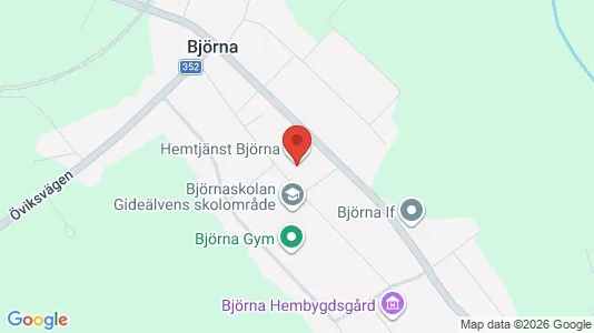 Lägenheter att hyra i Örnsköldsvik - kort over placeringen