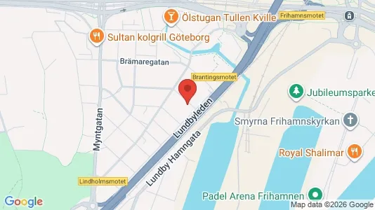 Lägenheter till salu i Lundby - kort over placeringen