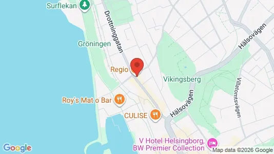 Lägenheter till salu i Helsingborg - kort over placeringen