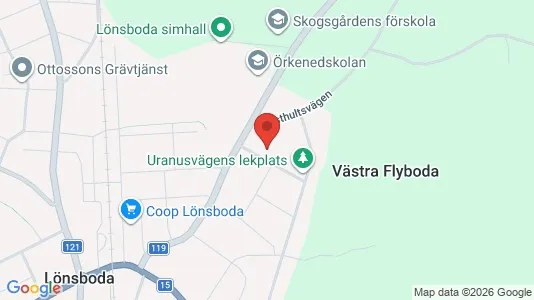 Lägenheter att hyra i Osby - kort over placeringen