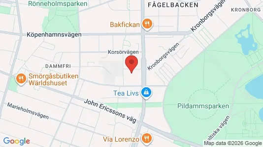 Lägenheter till salu i Malmö Centrum - kort over placeringen