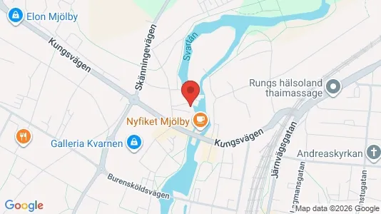 Lägenheter att hyra i Mjölby - kort over placeringen