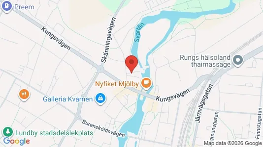 Lägenheter att hyra i Mjölby - kort over placeringen