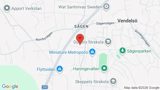 Lägenheter till salu i Haninge - kort over placeringen