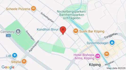 Lägenheter till salu i Köping - kort over placeringen