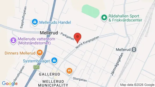 Lägenheter att hyra i Mellerud - kort over placeringen