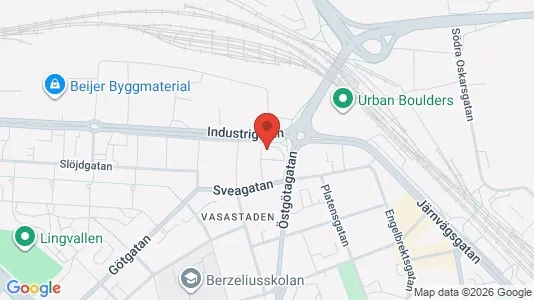 Lägenheter till salu i Linköping - kort over placeringen