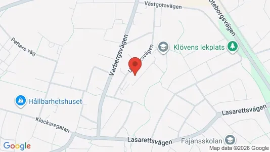 Lägenheter att hyra i Falkenberg - kort over placeringen