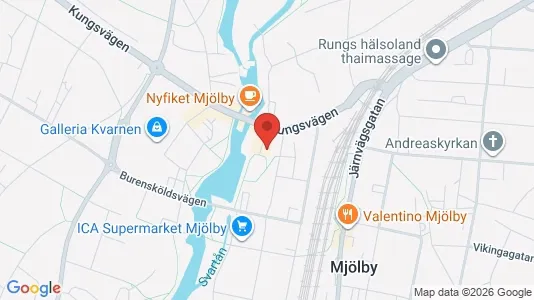 Lägenheter att hyra i Mjölby - kort over placeringen