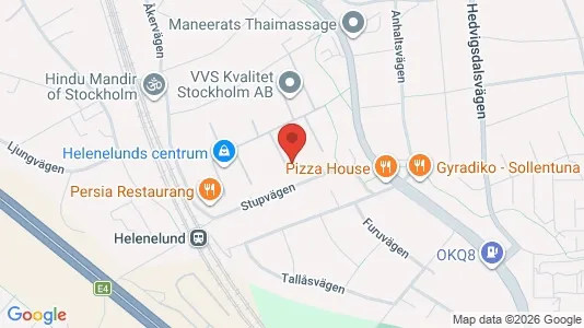 Lägenheter till salu i Sollentuna - kort over placeringen