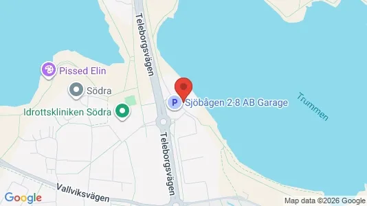 Lägenheter till salu i Växjö - kort over placeringen