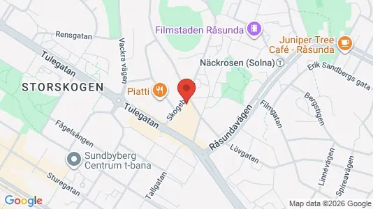 Lägenheter till salu i Sundbyberg - kort over placeringen
