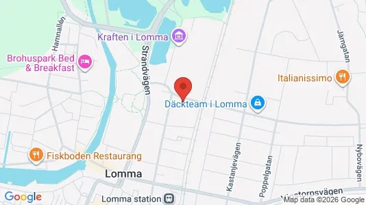 Lägenheter till salu i Lomma - kort over placeringen