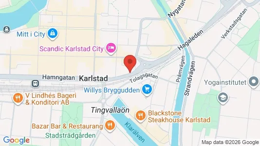 Lägenheter till salu i Karlstad - kort over placeringen