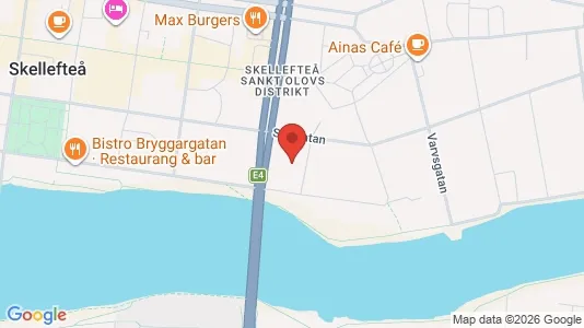 Lägenheter att hyra i Skellefteå - kort over placeringen