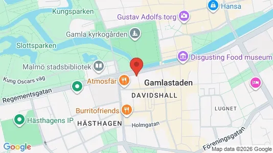 Lägenheter till salu i Malmö Centrum - kort over placeringen