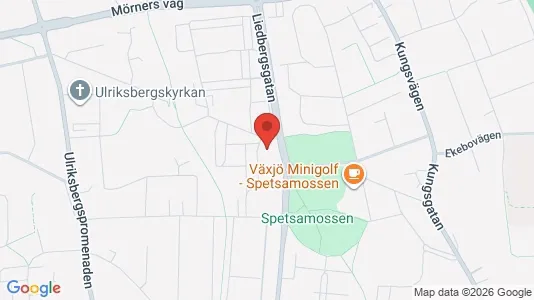 Lägenheter till salu i Växjö - kort over placeringen