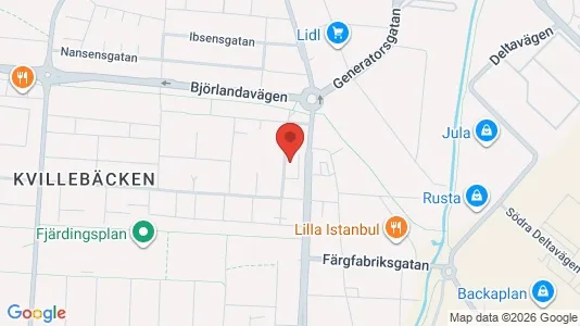 Lägenheter till salu i Göteborg Centrum - kort over placeringen
