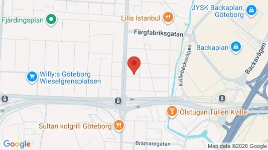 Lägenheter till salu i Lundby - kort over placeringen