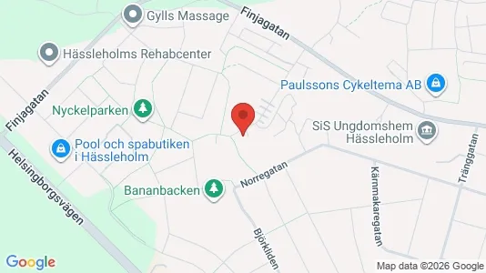 Lägenheter till salu i Hässleholm - kort over placeringen