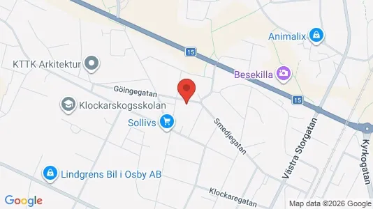 Lägenheter att hyra i Osby - kort over placeringen