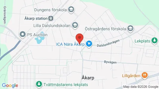 Lägenheter till salu i Burlöv - kort over placeringen
