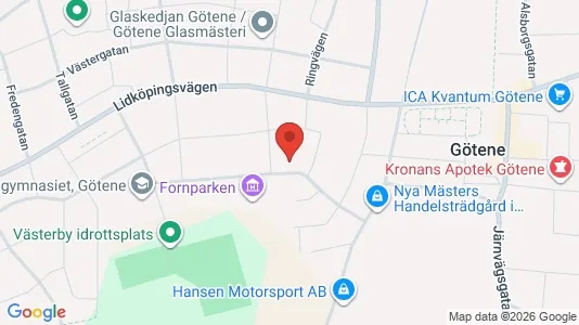 Lägenheter att hyra i Götene - kort over placeringen