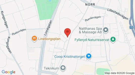 Lägenheter till salu i Växjö - kort over placeringen