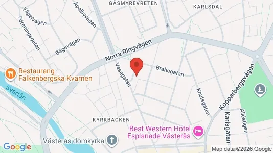 Lägenheter till salu i Västerås - kort over placeringen