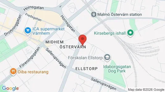 Lägenheter till salu i Malmö Centrum - kort over placeringen