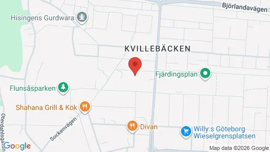 Lägenheter till salu i Lundby - kort over placeringen