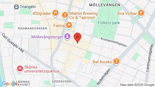 Lägenheter till salu i Malmö Centrum - kort over placeringen