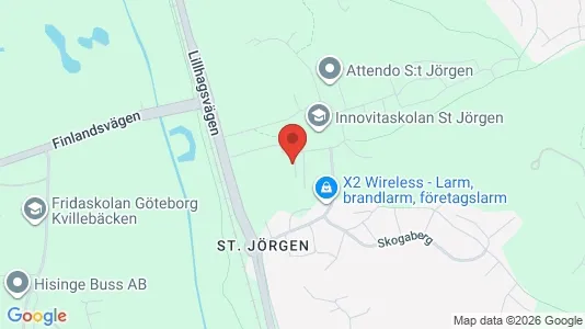 Lägenheter till salu i Norra hisingen - kort over placeringen