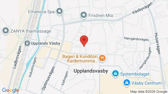Lägenheter till salu i Upplands Väsby - kort over placeringen