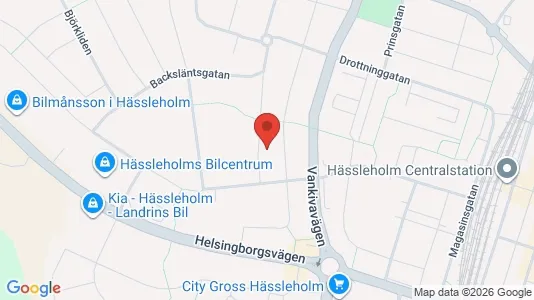 Lägenheter till salu i Hässleholm - kort over placeringen