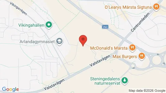 Lägenheter till salu i Sigtuna - kort over placeringen