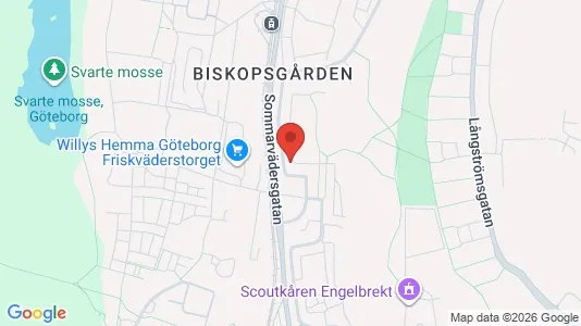 Lägenheter till salu i Västra hisingen - kort over placeringen
