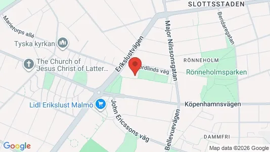 Lägenheter till salu i Malmö Centrum - kort over placeringen