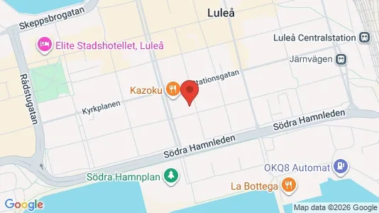 Lägenheter till salu i Luleå - kort over placeringen