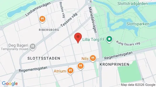 Lägenheter till salu i Malmö Centrum - kort over placeringen