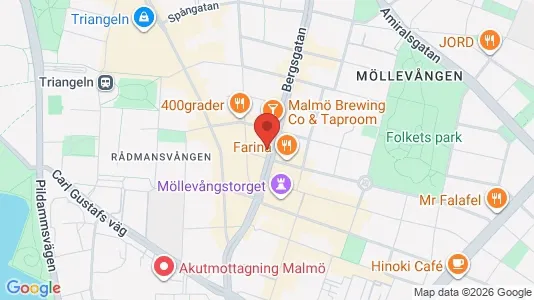 Lägenheter att hyra i Malmö Centrum - kort over placeringen