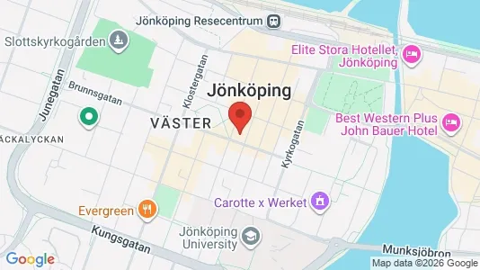 Lägenheter till salu i Jönköping - kort over placeringen