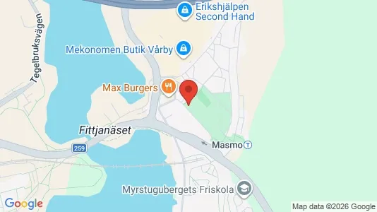 Lägenheter till salu i Huddinge - kort over placeringen