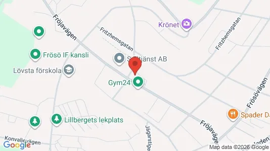 Lägenheter till salu i Östersund - kort over placeringen