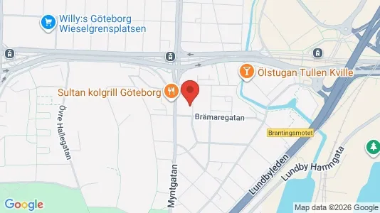 Lägenheter till salu i Lundby - kort over placeringen