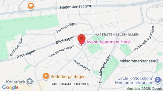 Lägenheter till salu i Söderort - kort over placeringen